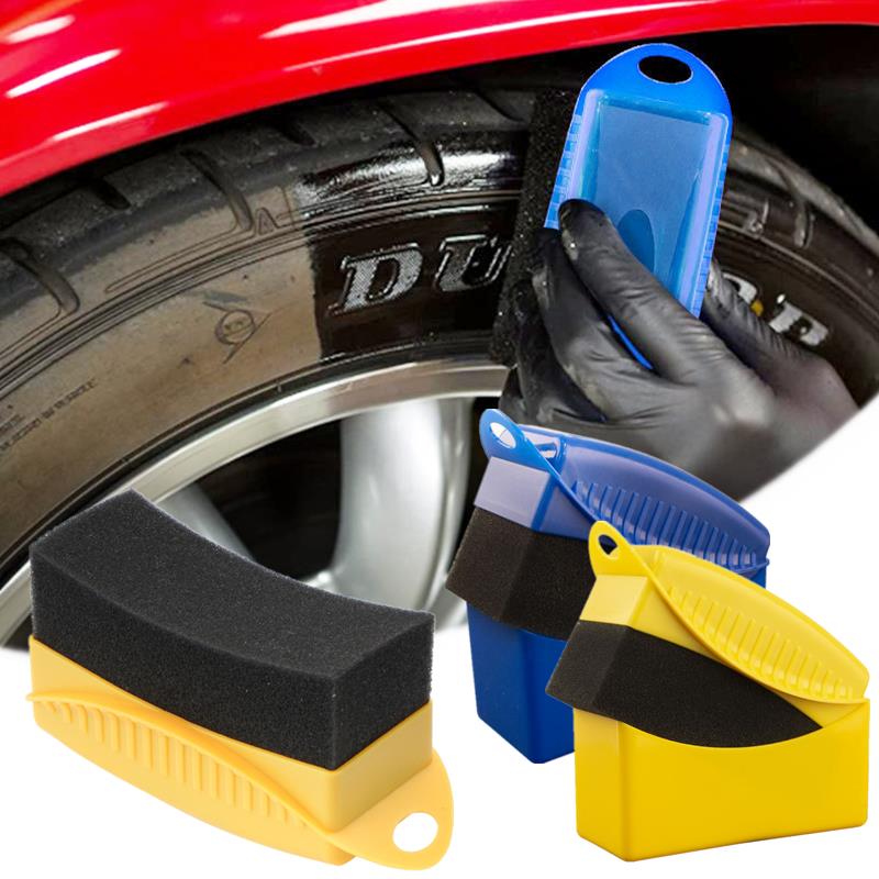 Wax Applicator Pad - Car Wheel Polishing Waxing Sponge Brush