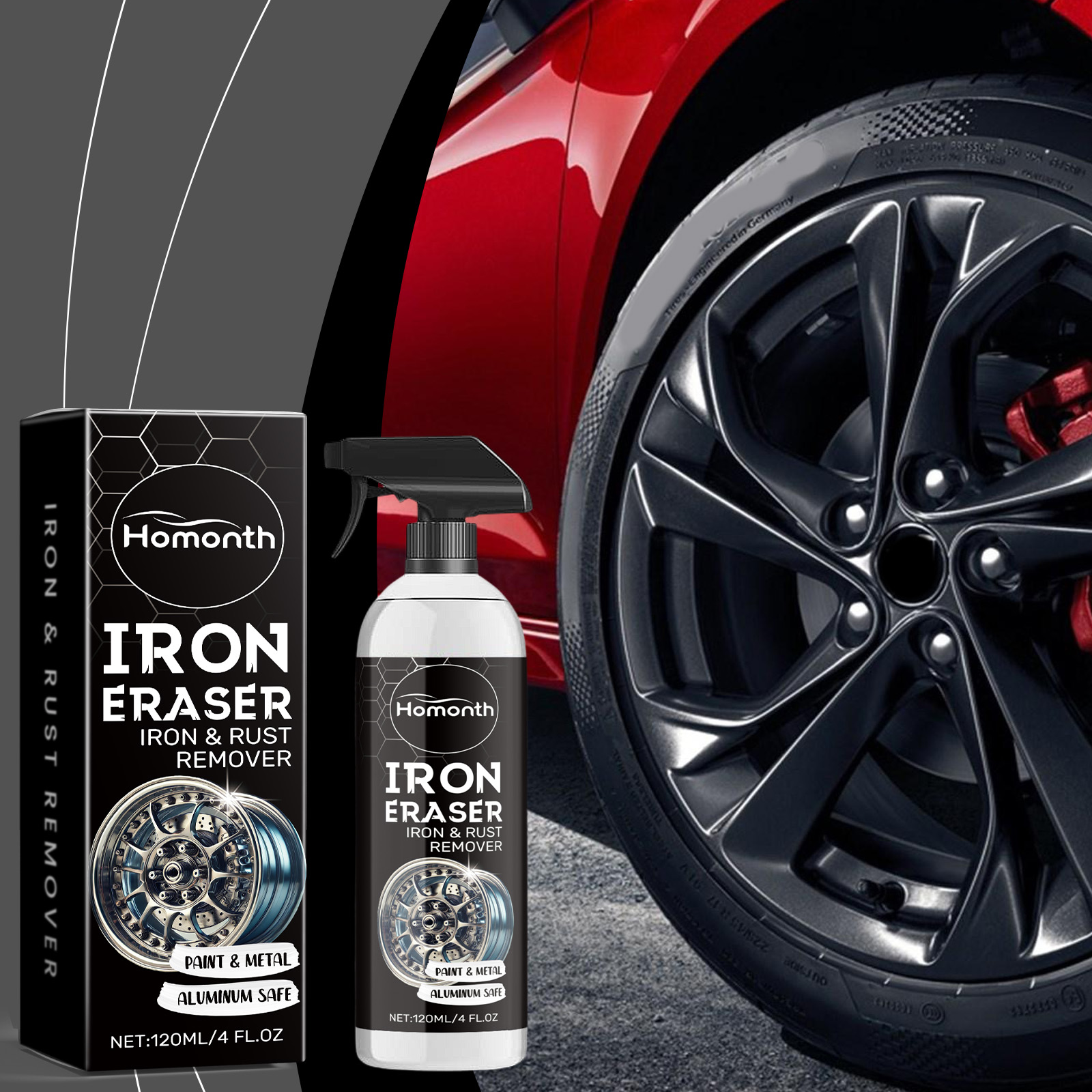 Car Wheel Rust Remover Spray E - Wheel Cleaner Alloy recension och pris