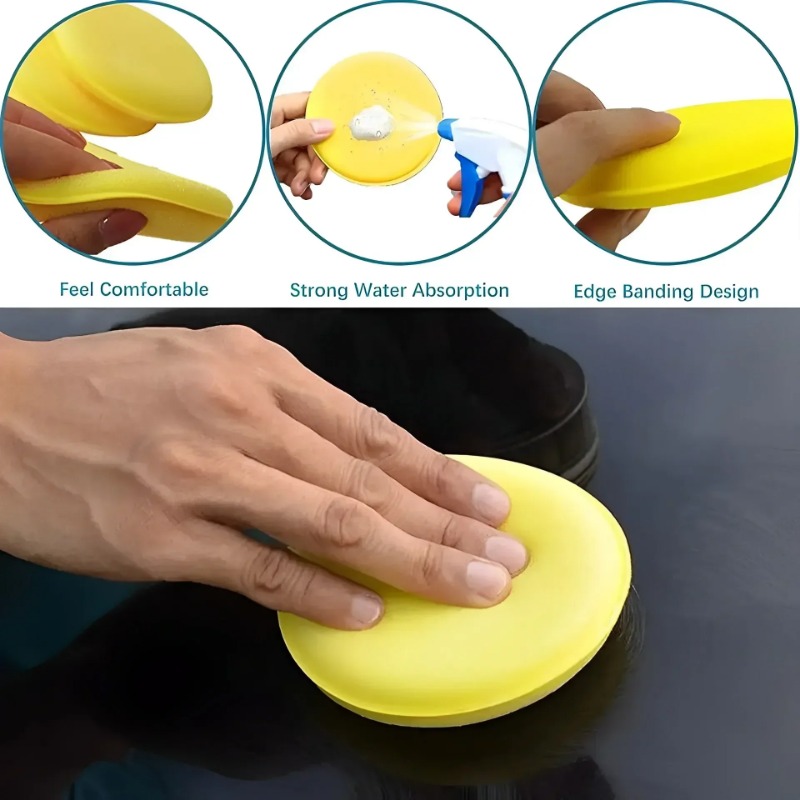 6PCS Car Care Foam Wax Applica - Wax Applicator Pad recension och pris