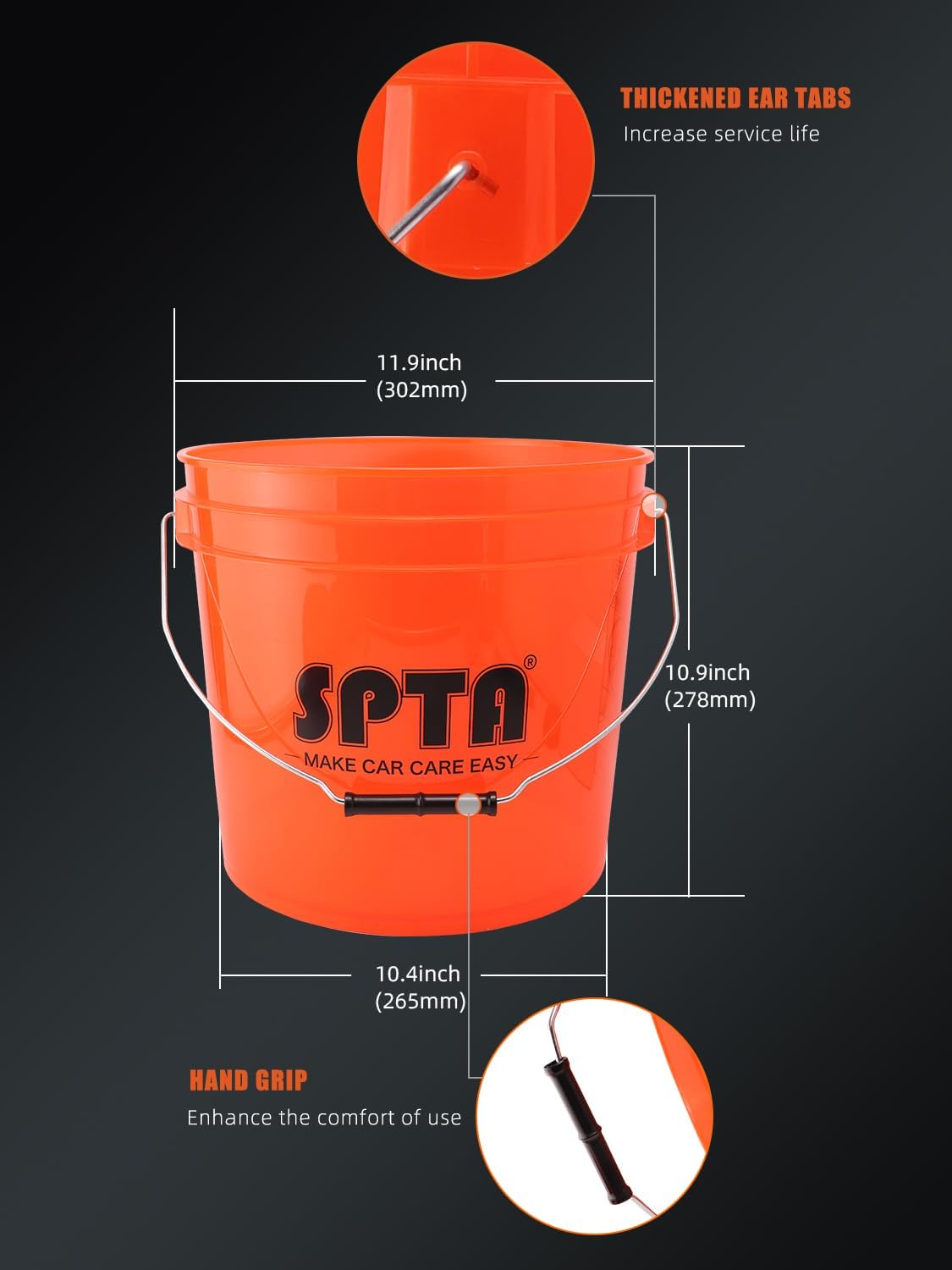 SPTA 31Pcs Car Wash 15L Bucket - Interior Detailing Kit recension och pris