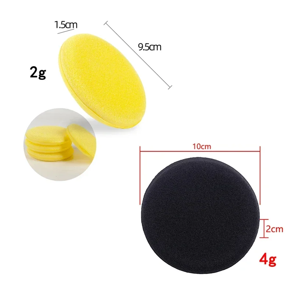 50pcs Round Car Ultra Soft Foa - Wax Applicator Pad recension och pris